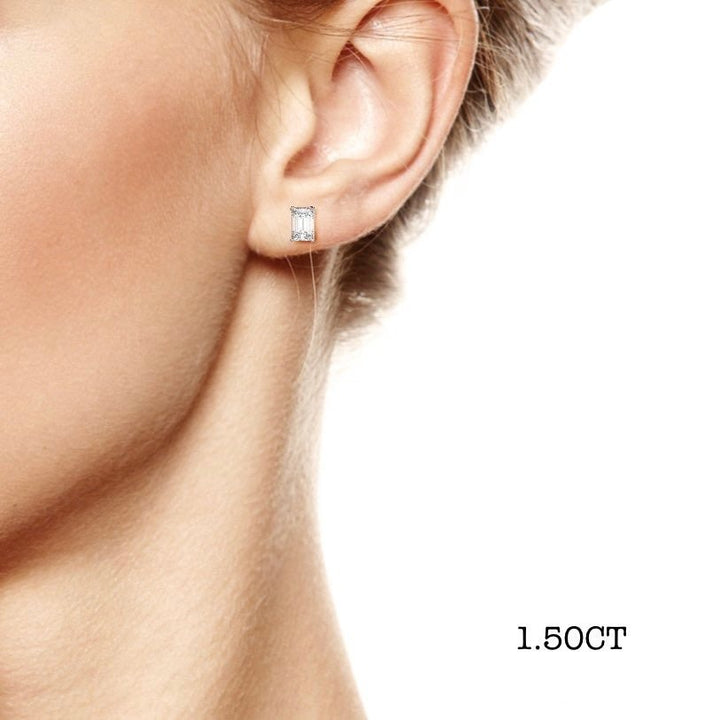 Abigail Emerald Stud Earrings - Raphana Jewellery