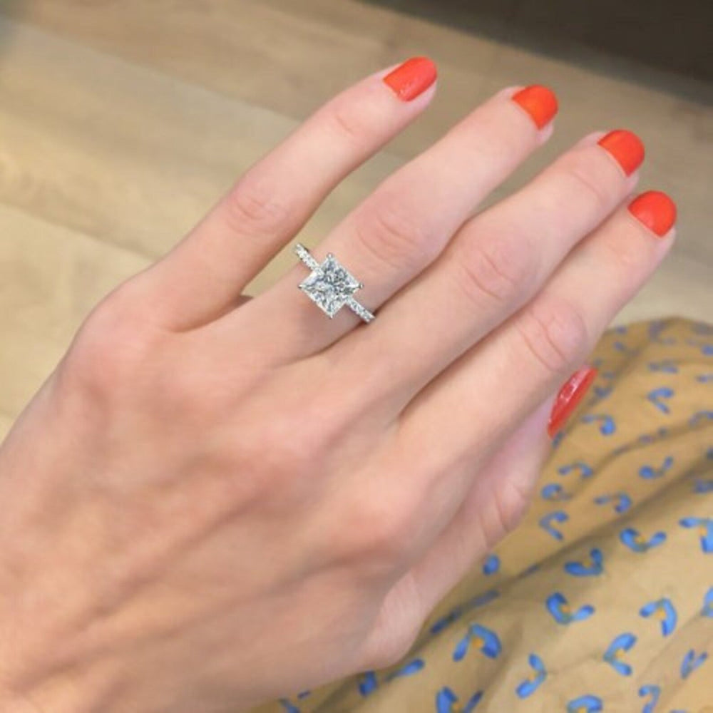 Georgina 1.5CT Princess Cut Engagement Ring - Raphana Jewellery