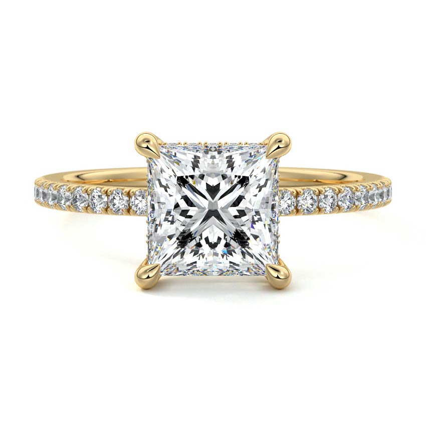 Georgina 1.5CT Princess Cut Engagement Ring - Raphana Jewellery
