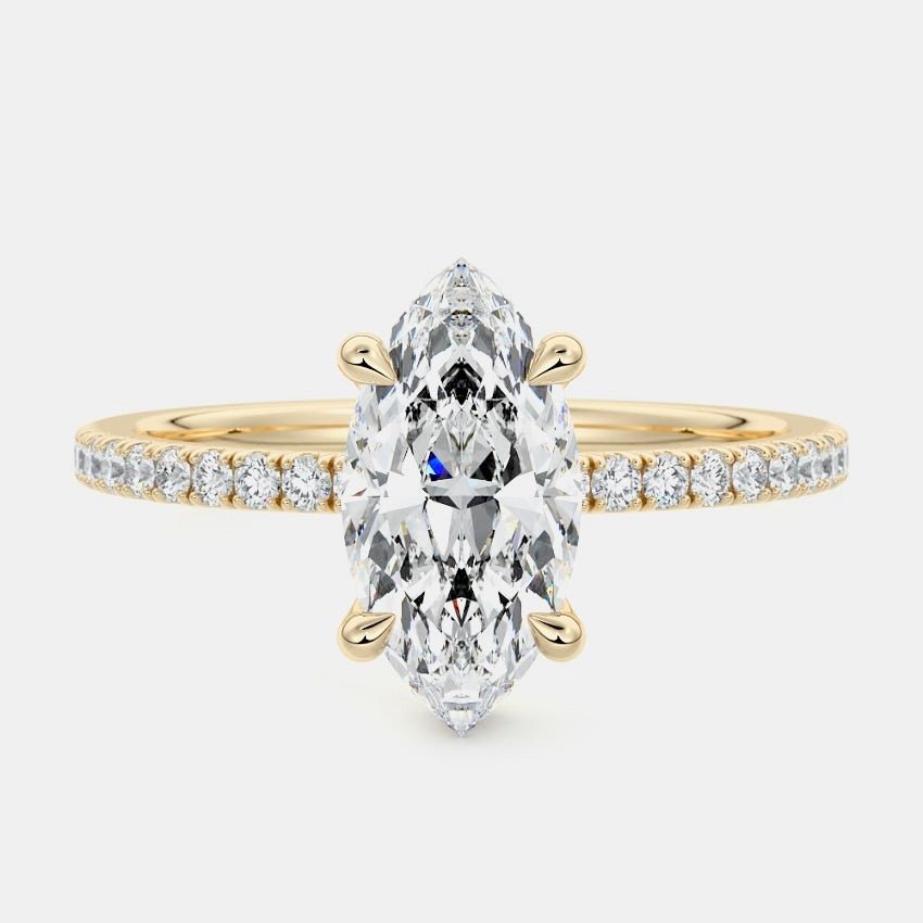 Majesty Lab-Grown Diamond Marquise Ring - Raphana Jewellery