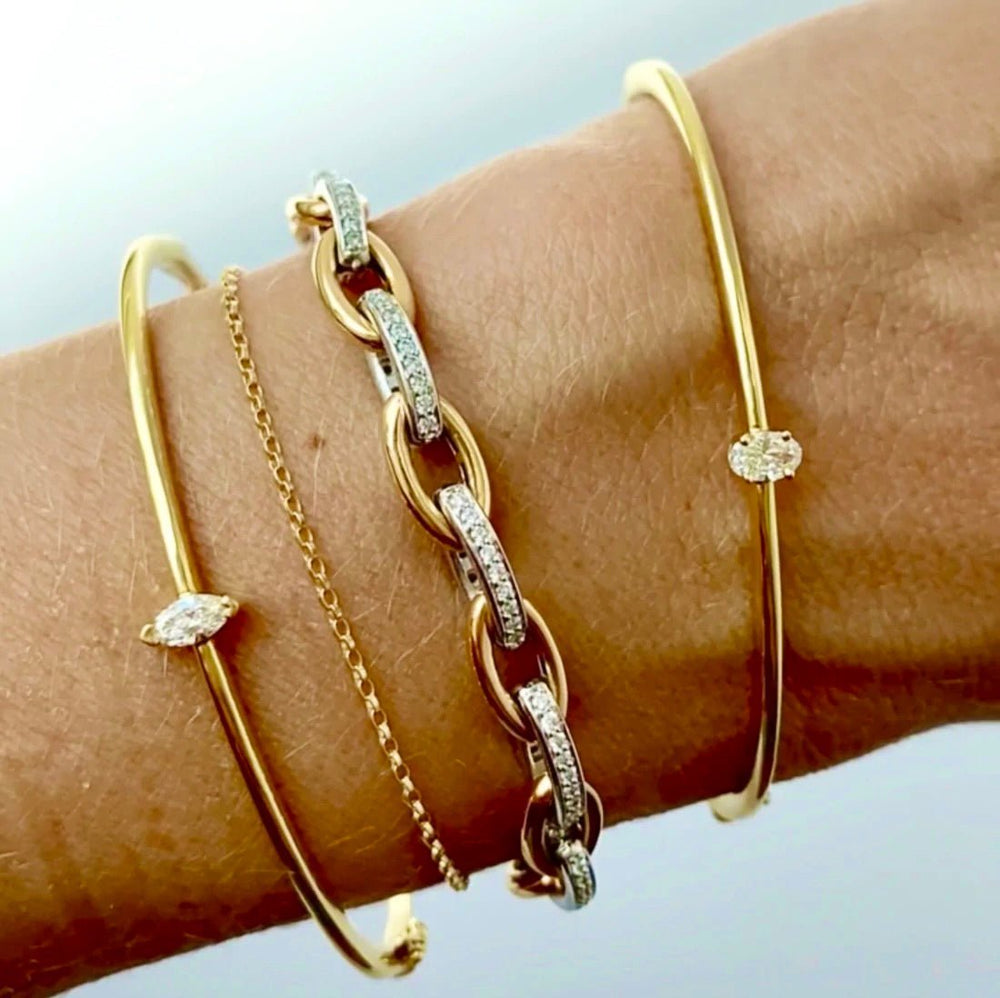 Monique Diamond Chain Bracelet - Raphana Jewellery