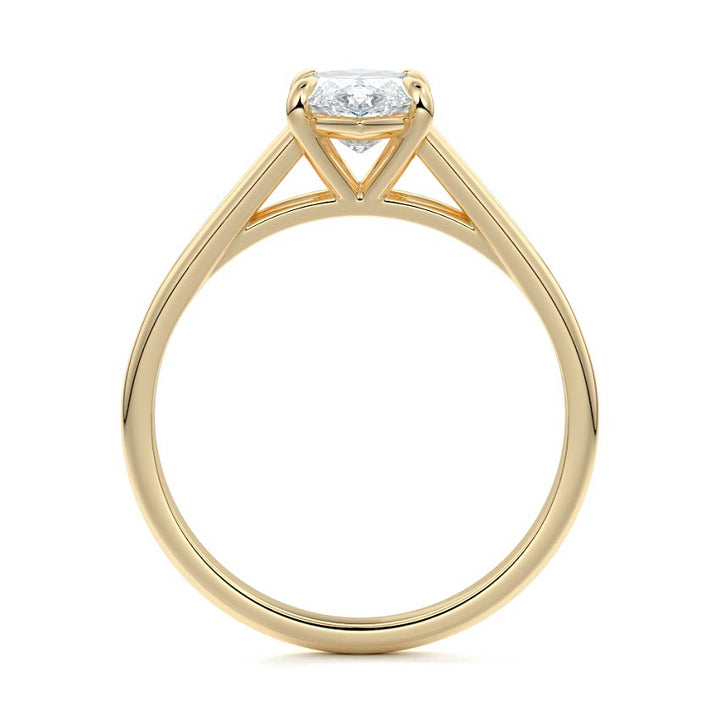Sia Solitaire Split Band Marquise Engagement Ring - Raphana Jewellery